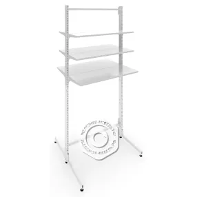 стеллаж торговый бонетный островной без стенок 25 серия