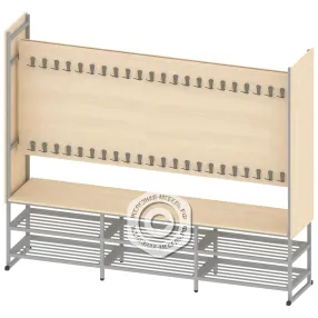 вешалка школьная 2300 мм гр-шп-7-1