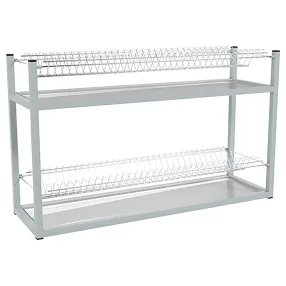 стеллаж для тарелок эконом сктк-2кэ (сетки хром., каркас окраш.) 540х895х270 мм