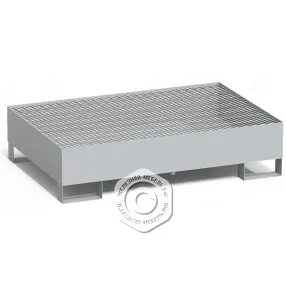 поддон для хранения 2-х бочек пдб-02п, настил пвл, ширина 1250