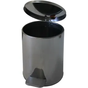 урна с педалью 7л (хром)