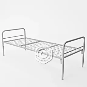 кровать одноярусная 4020 l, спинка d32х18, ложе 1900х700, сетка 100х60, 2 перемычки (цвет чёрный)