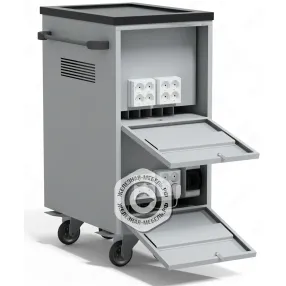 тележка для хранения и зарядки 14 ноутбуков (17,3 дюймов) с электросхемой