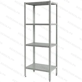 стеллаж полочный сплб «base» 1600х600х400 с перфорированной полкой (цинк)