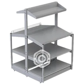 стенд фруктово-овощной островной без стенок 500х1000х1650 мм