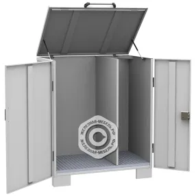 шкаф комбинированный для бочки и канистр шбп-02, без сточного поддона