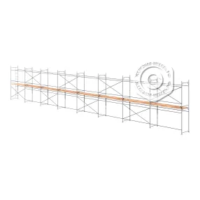 леса рамные строительные лрсп-д 30, 2х24 м (1 ярус под настил)