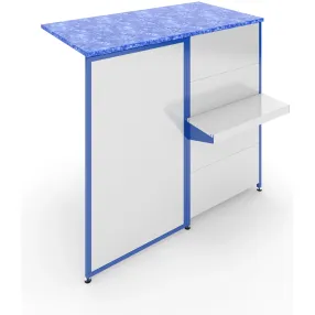 прилавок расчетный с откидной полкой 900х500+500х550