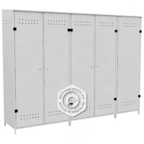 шкаф металлический для газовой рампы (5 баллонов) 2000х2607х560